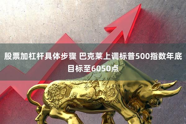 股票加杠杆具体步骤 巴克莱上调标普500指数年底目标至6050点