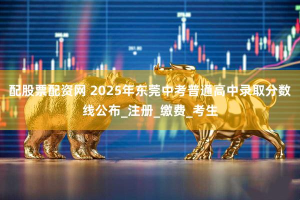 配股票配资网 2025年东莞中考普通高中录取分数线公布_注册_缴费_考生